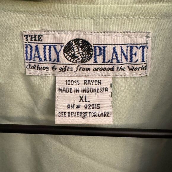 Vintage Dailey Planet Size XL Sun Kimono Style Coin Button Lightweight Jacket - Picture 12 of 12